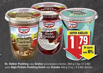 Edeka Dr Oetker Pudding Oder Grütze Auch High Protein Pudding Grieß Oder Schoko Angebot