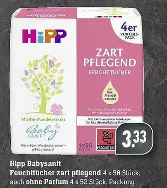 Edeka Hipp Babysanft Feuchttücher Zart Pflegend Auch Ohne Parfum Angebot