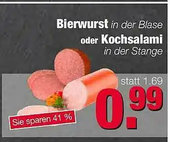 Edeka Scherer Bierwurst Oder Kochsalami Angebot