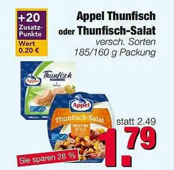 Edeka Scherer Appel Thunfisch Oder Thunfisch-salat Angebot