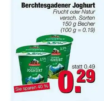 Edeka Scherer Berchtesgadener Land Joghurt Angebot