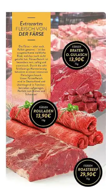 Edeka Zurheide Färsen Braten O. Gulasch Färsen Rouladen Färsen Roastbeef Angebot