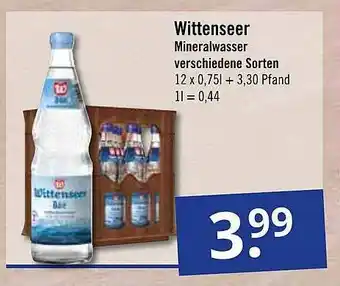 GetränkePartner Wittenseer Mineralwasser Angebot