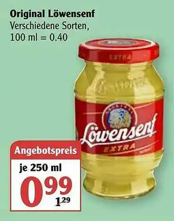 Globus Original Löwensenf Angebot