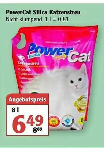 Globus Powercat Silica Katzenstreu Angebot