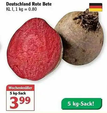 Globus Deutschland Rote Bete Angebot