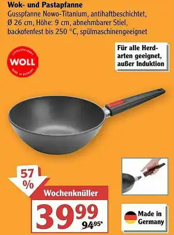 Globus Wok- Und Pastapfanne Woll Angebot