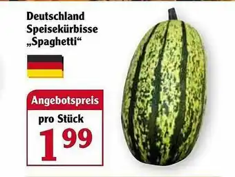 Globus Deutschland Speisekürbisse „spaghetti” Angebot