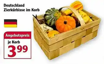 Globus Deutschland Zierkürbisse Im Korb Angebot