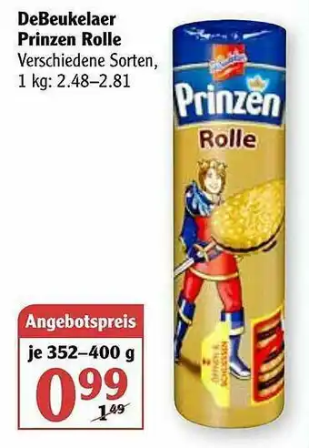 Globus Debeukelaer Prinzen Rolle Angebot