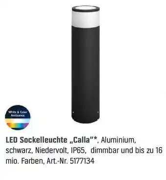 OBI LED Sockelleuchte ,,Calla" Angebot