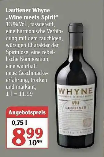 Globus Lauffener Whyne „wine Meets Spirit” Angebot