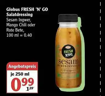 Globus Globus Fresh 'n' Go Salatdressing Angebot