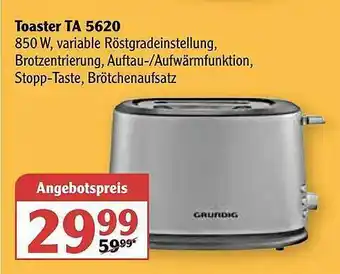 Globus Toaster Ta 5620 Angebot