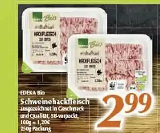 inkoop Edeka Bio Schweinehackfleisch Angebot