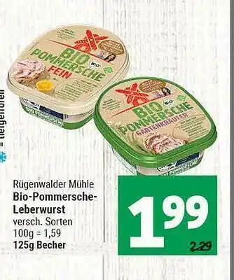 Marktkauf Rügenwalder Mühle Bio-pommersche-leberwurst Angebot