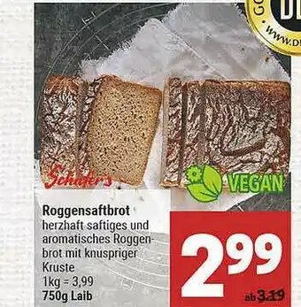 Marktkauf Roggensaftbrot Schäfer's Angebot