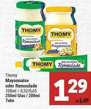 Marktkauf Thomy Mayonnaise Oder Remoulade Angebot