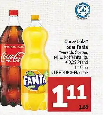 Marktkauf Coca-cola Oder Fanta Angebot