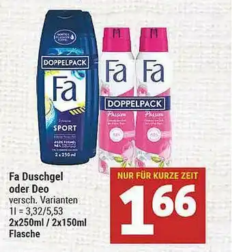 Marktkauf Fa Duschgel Oder Deo Angebot