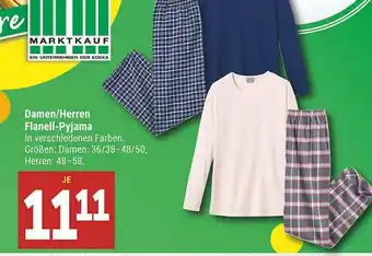 Marktkauf Damen Oder Herren Flanell-pyjama Angebot