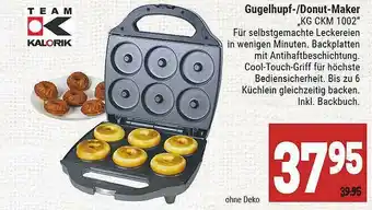 Marktkauf Team Kalorik Gugelhupf- Oder Donut-maker „kg Ckm 1002” Angebot