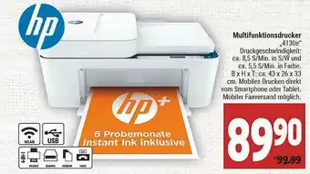 Marktkauf Hp Multifunktionsdrucker 4130e Angebot