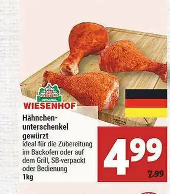 Marktkauf Wiesenhof Hähnchenunterschenkel Gewürzt Angebot