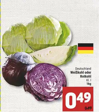 Marktkauf Wießkohl Oder Rotkohl Angebot