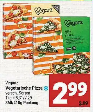 Marktkauf Veganz Vegetarische Pizza Angebot