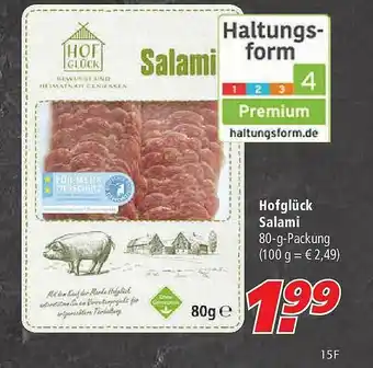 Marktkauf Hofglück Salami Angebot