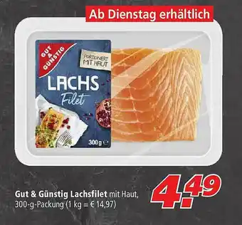 Marktkauf Gut & Günstig Lachsfilet Angebot