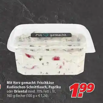 Marktkauf Mit Herz Gemacht: Frischkäse Radieschen-schnittlauch, Paprika Oder Oriental Angebot