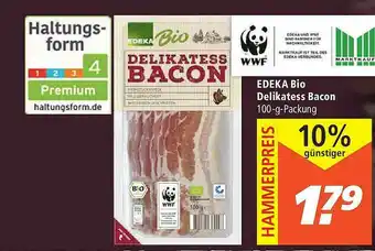 Marktkauf Edeka Bio Delikatess Bacon Angebot