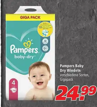 Marktkauf Pampers Baby Dry Windeln Angebot