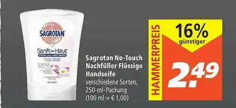 Marktkauf Sagrotan No-touch Nachfüller Flüssige Handseife Angebot