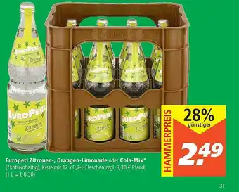 Marktkauf Europearl Zitronen-, Orangen-limonade Oder Cola-mix Angebot