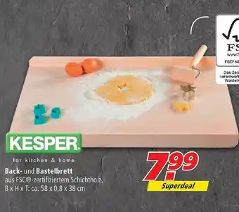 Marktkauf Kesper Back- Und Bastelbrett Angebot