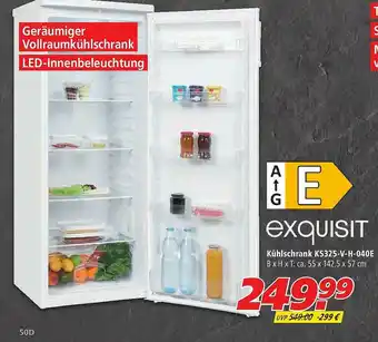 Marktkauf Exquisit Kühlschrank Ks325-v-h-040e Angebot