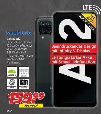 Marktkauf Samsung Galaxy A12 Angebot