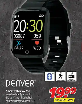 Marktkauf Denver Smartwatch Sw-152 Angebot