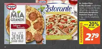 Marktkauf Dr Oetker Pizza La Mia Grande Oder Ristorante Margherita Pomodori Vegan Angebot