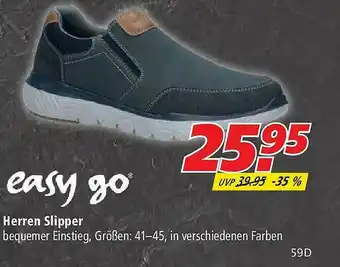 Marktkauf Easy Go Herren Slipper Angebot