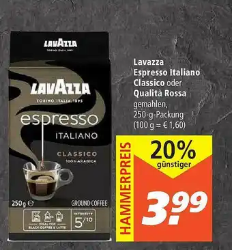 Marktkauf Lavazza Espresso Italiano Classico Oder Qualità Rossa Angebot