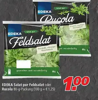 Marktkauf Edeka Salat Pur Feldsalat Oder Rucola Angebot