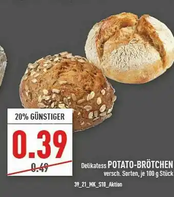 Marktkauf Potato-brötchen Angebot