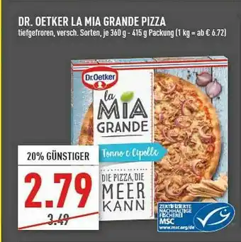 Marktkauf Dr Oetker La Mia Grande Pizza Angebot