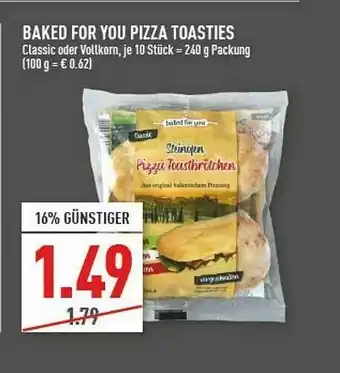 Marktkauf Baked For You Pizza Toasties Angebot