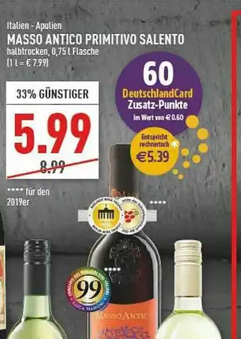 Marktkauf Masso Antico Primitivo Salento Angebot