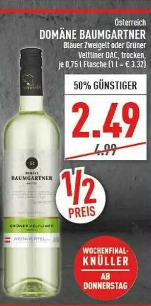 Marktkauf Domäne Baumgartner Angebot